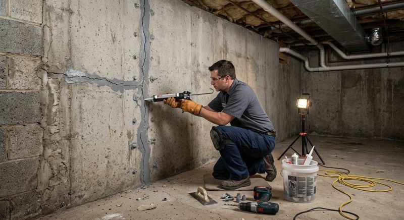 Basement Crack Repair in Danville, CA