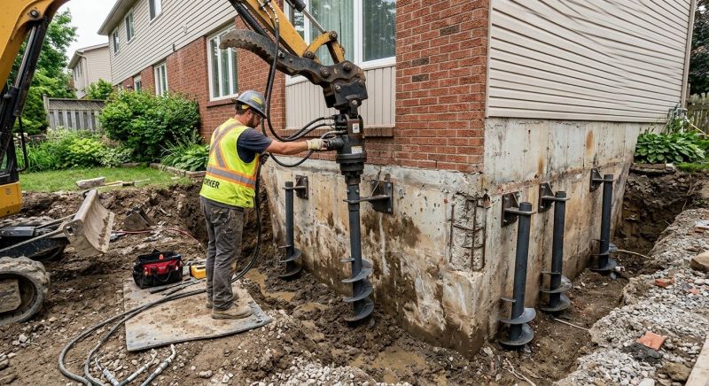 Helical Piers Installation in Danville, CA