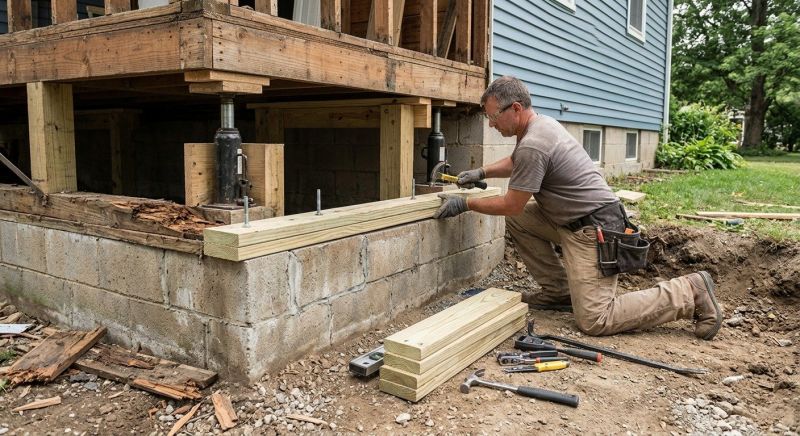 Sinking Foundation Repair in Hayward, CA