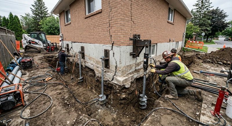Sinking Foundation Repair in Martinez, CA